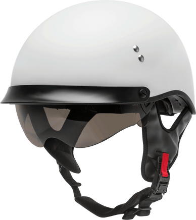 Hh 65 Half Helmet Full Dressed Matte White - Santa Clara Cycle