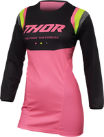 THOR Women's  Pulse REV Jersey Charcoal/Pink - Santa Clara Cycle