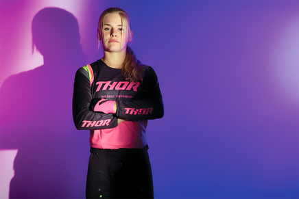 THOR Women's  Pulse REV Jersey Charcoal/Pink - Santa Clara Cycle