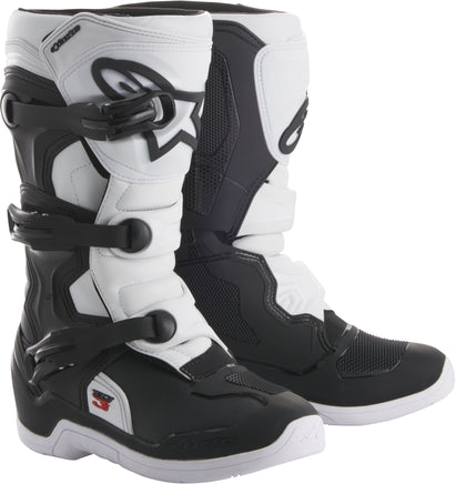 Tech 3s Boots Black/White Sz 04 - Santa Clara Cycle