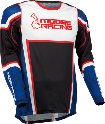 MOOSE OFFROAD Agroid Jersey - Red/White/Blue/Black - XL 2910-7405