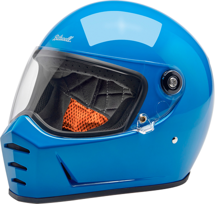 BILTWELL Lane Splitter Helmet - Gloss Tahoe Blue - Medium 1004-129-503