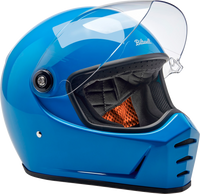 BILTWELL Lane Splitter Helmet - Gloss Tahoe Blue - Medium 1004-129-503