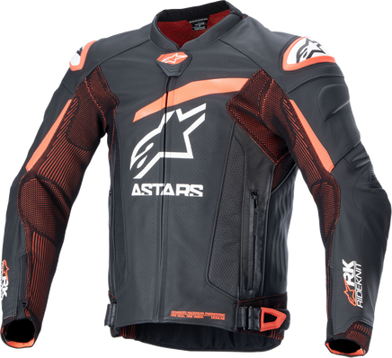 ALPINESTARS GP Plus R v4 Rideknit? Leather Jacket - Black/Red Fluo/White - Santa Clara Cycle