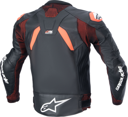 ALPINESTARS GP Plus R v4 Rideknit? Leather Jacket - Black/Red Fluo/White - Santa Clara Cycle