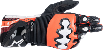 ALPINESTARS GP Pro R4 Gloves - Black/Fluo Red/White - Santa Clara Cycle