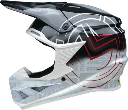 MOOSE OFFROAD F.I. 2.0 Helmet - Deceit - MIPS? - Black/White/Red - Large 0110-7992