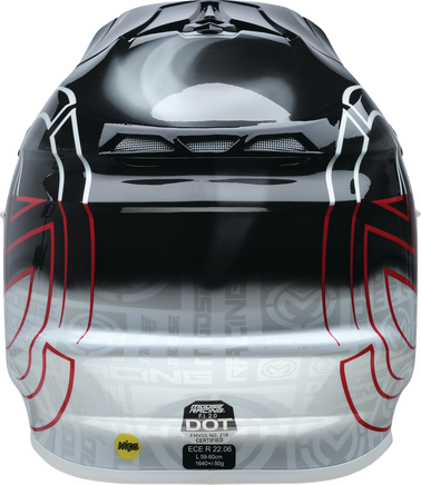 MOOSE OFFROAD F.I. 2.0 Helmet - Deceit - MIPS? - Black/White/Red - Large 0110-7992