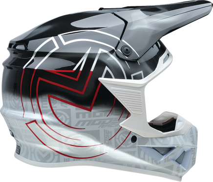 MOOSE OFFROAD F.I. 2.0 Helmet - Deceit - MIPS? - Black/White/Red - Large 0110-7992