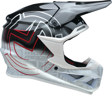 MOOSE OFFROAD F.I. 2.0 Helmet - Deceit - MIPS? - Black/White/Red - Large 0110-7992