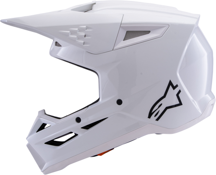 Sm3 Solid Helmet White Glossy Lg