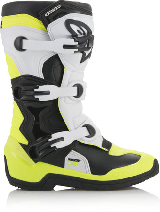 Tech 3s Boots Black/White/Yellow Sz 07 - Santa Clara Cycle
