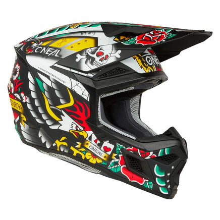 O'neal 3 SRS Inked Multi MX Helmet - Santa Clara Cycle