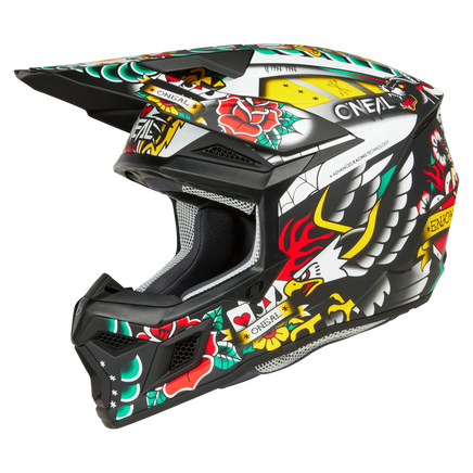 O'neal 3 SRS Inked Multi MX Helmet - Santa Clara Cycle