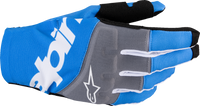 ALPINESTARS Techstar MX Gloves - Black/Blue - Santa Clara Cycle