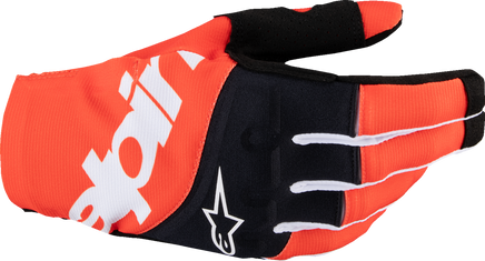 ALPINESTARS Techstar MX Gloves - Black/Hot Orange - Santa Clara Cycle