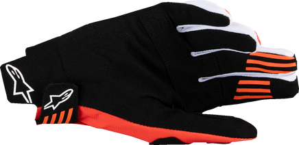 ALPINESTARS Techstar MX Gloves - Black/Hot Orange - Santa Clara Cycle