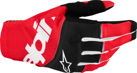 ALPINESTARS Techstar MX Gloves - Black/Bright Red - Santa Clara Cycle