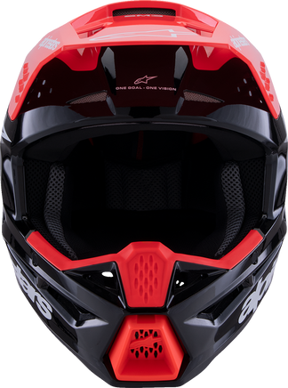 ALPINESTARS SM3 Helmet - Radium - Gloss Black/Red Fluo/White - Medium 8300826-1553-M