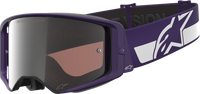 ALPINESTARS GOGGLES Supertech Goggle - Hunta 96 XXV - Purple/White - Silver Mirror Lens 5101226-3168