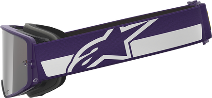 ALPINESTARS GOGGLES Supertech Goggle - Hunta 96 XXV - Purple/White - Silver Mirror Lens 5101226-3168