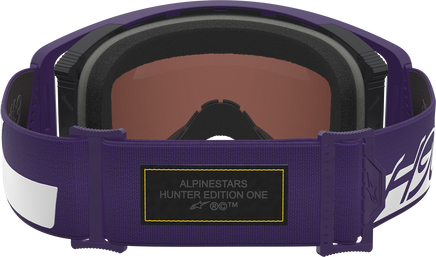 ALPINESTARS GOGGLES Supertech Goggle - Hunta 96 XXV - Purple/White - Silver Mirror Lens 5101226-3168