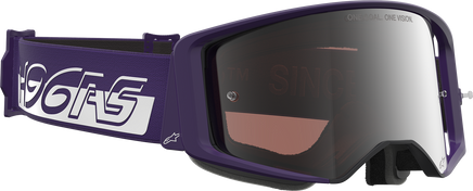 ALPINESTARS GOGGLES Supertech Goggle - Hunta 96 XXV - Purple/White - Silver Mirror Lens 5101226-3168
