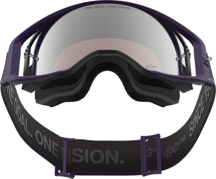 ALPINESTARS GOGGLES Supertech Goggle - Hunta 96 XXV - Purple/White - Silver Mirror Lens 5101226-3168