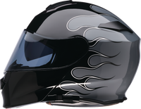 Z1R Solaris 2.0 Modular Helmet - Flame - Black/Gray - Small 0100-2653
