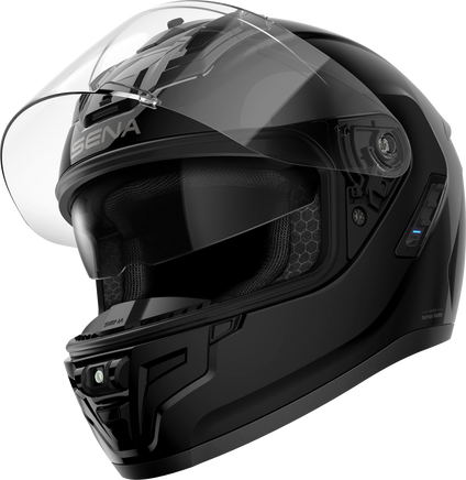 Phantom Ff Mesh Com Helmet Glossy Black Lg