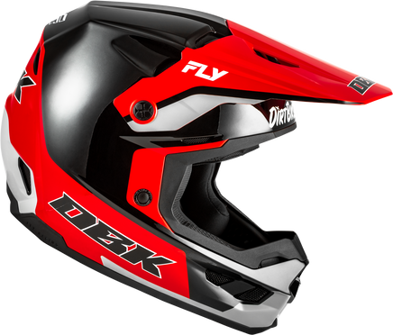 Kinetic Dbk Helmet Black/Red/Grey Md