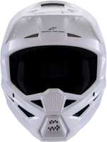 Sm3 Solid Helmet White Glossy Lg
