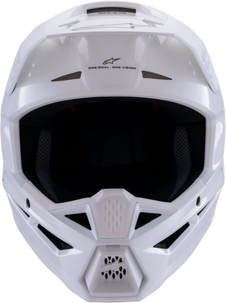 Sm3 Solid Helmet White Glossy Lg