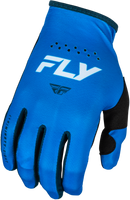 Fly Lite Gloves Blue/White - Santa Clara Cycle