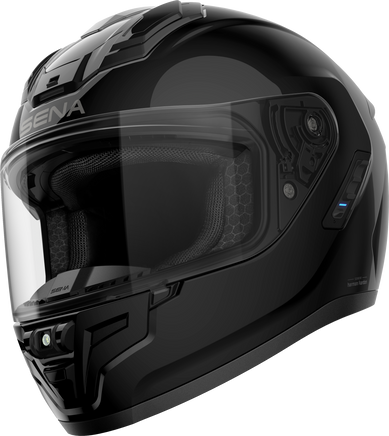 Phantom Ff Mesh Com Helmet Glossy Black Lg