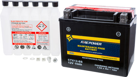 Firepower CTX12-BS maintence free battery - Santa Clara Cycle