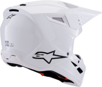 Sm3 Solid Helmet White Glossy Lg