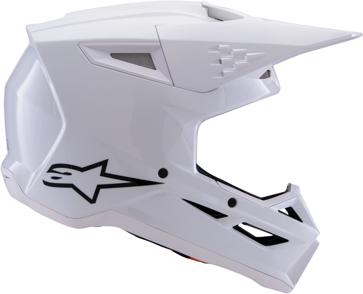 Alpinestars Sm3 Solid Helmet White Glossy| Santa Clara Cycle