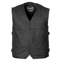 Noru men's Ika CCW Leather Vest - Santa Clara Cycle