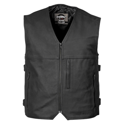 Noru men's Ika CCW Leather Vest - Santa Clara Cycle