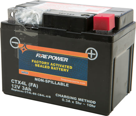 Firepower Battery Ctx4l/Ct4l Sealed Factory Activated - Santa Clara Cycle