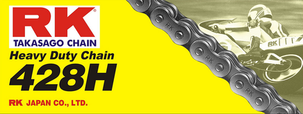 RK M428 - Standard Chain - 134 Links M428-134 - Santa Clara Cycle