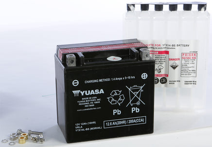 Yuasa Battery Ytx14l Bs Maintenance Free - Santa Clara Cycle