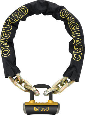 OnGuard Beast 8016l Chain With U Lock Black/Yellow 6 Ft - Santa Clara Cycle