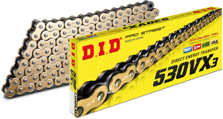 DID Chain 530vx3 120l Gold - Santa Clara Cycle