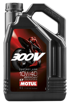 Motul 300V Synthetic Motor Oil 4 Liter 10w-40 - Santa Clara Cycle
