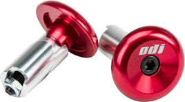 Aluminum Bar End Plugs Red