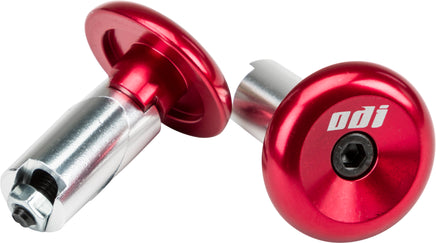 Aluminum Bar End Plugs Red - Santa Clara Cycle