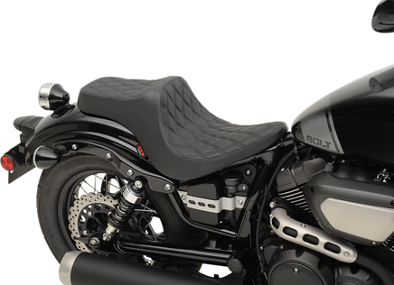 Z1R Predator III Seat - Black - Diamond - Black Stitching - Bolt 0810-2069