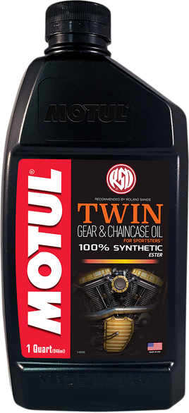 MOTUL V-Twin Synthetic Gear & Chaincase Oil - 1 U.S. quart 108063